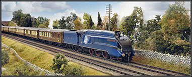 Golden Age Models A4 Dominion of Canada and Pullman coaches running on John Ryan’s layout