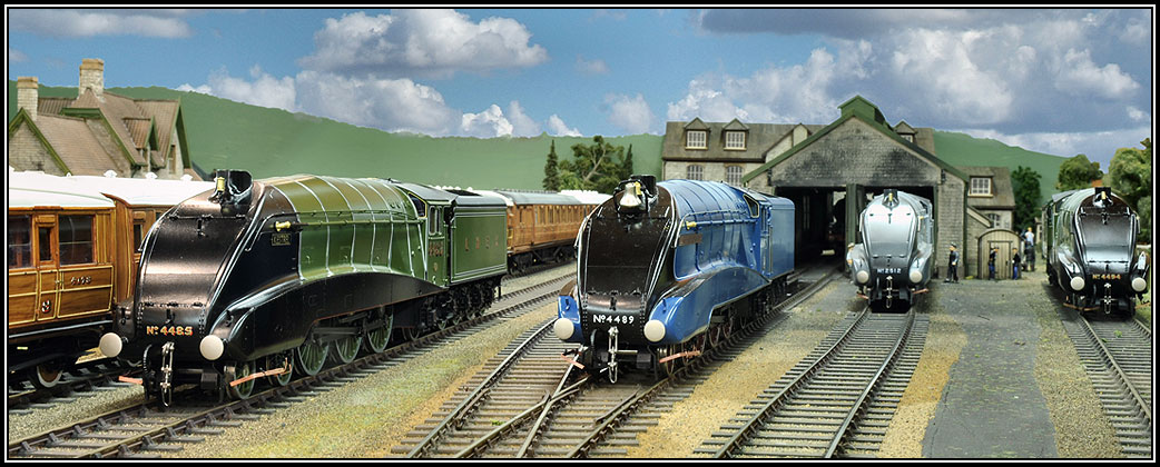 Golden Age Models A4 Dominion of Canada and Pullman coaches running on John Ryan’s layout