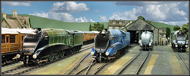 Golden Age Models A4 Dominion of Canada and Pullman coaches running on John Ryan’s layout